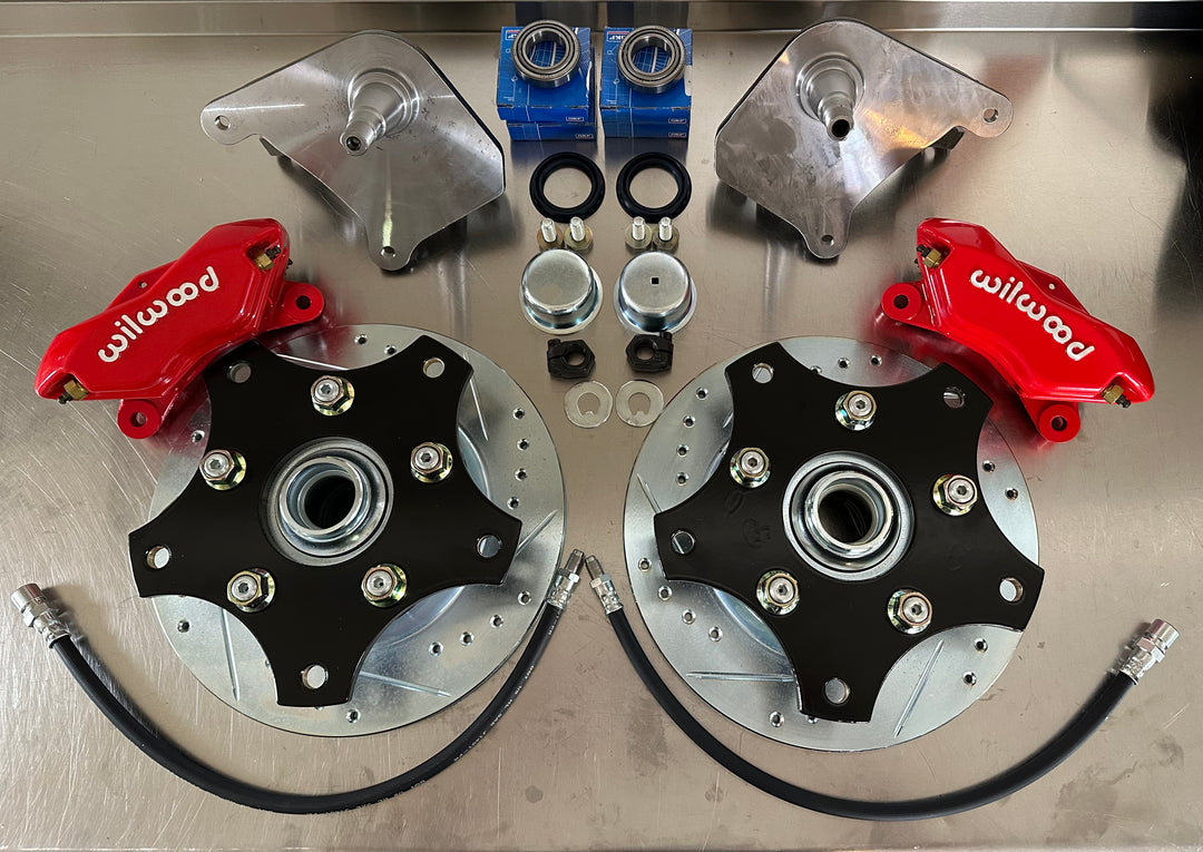 Wilwood 4 Piston Wide 5x205 Drop Spindle Disc Brake Kit for VW Bug