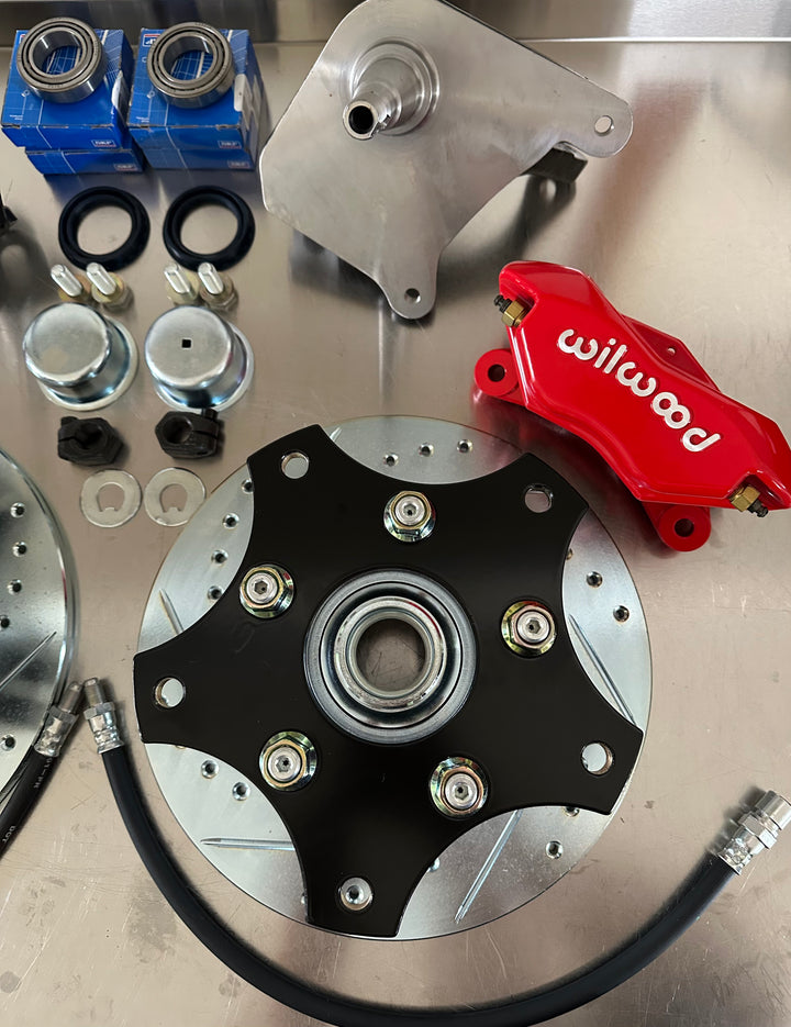 Wilwood 4 Piston Wide 5x205 Drop Spindle Disc Brake Kit for VW Bug