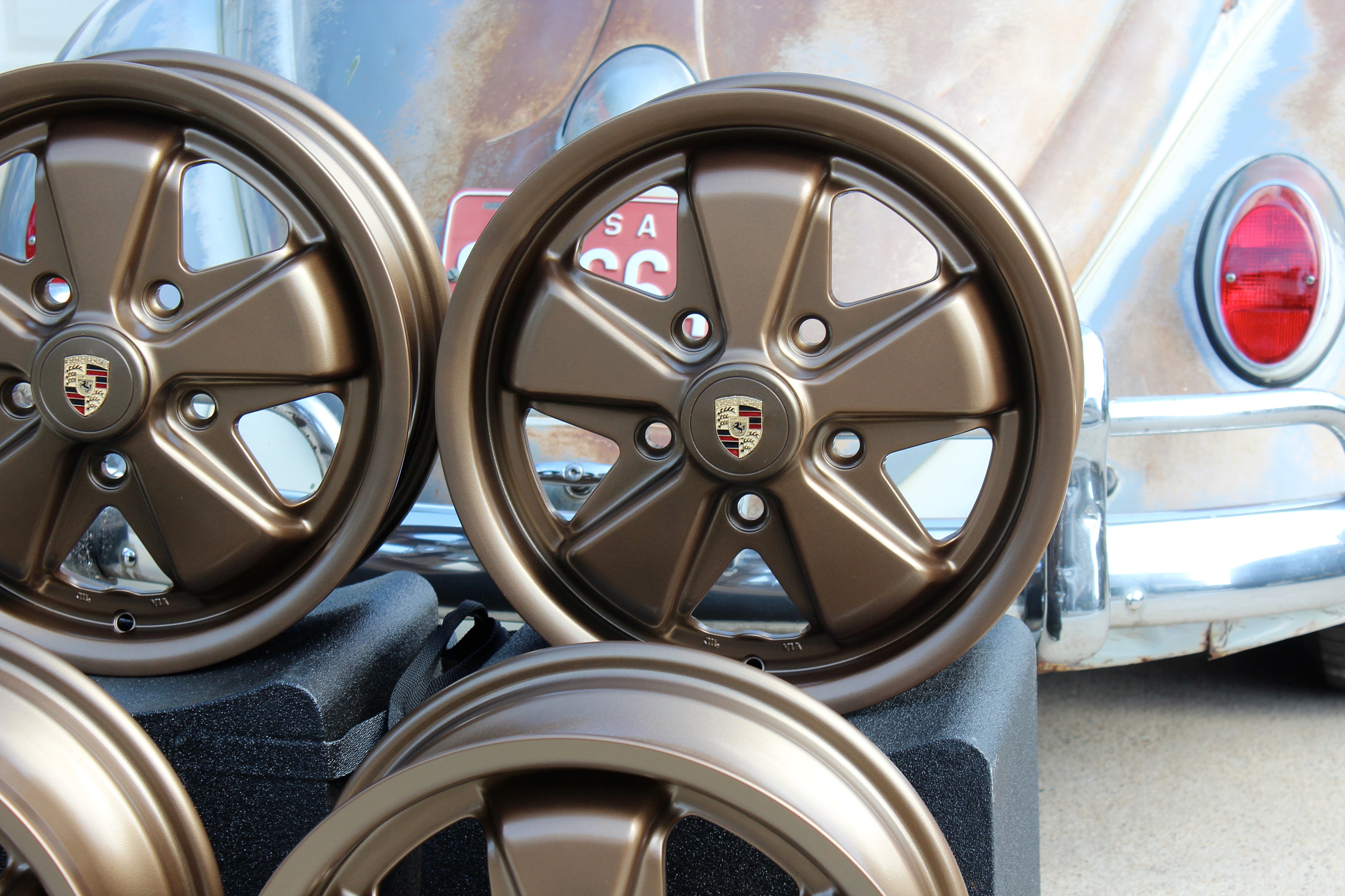 Hiland Bronze Staggered Fuchs VW Wheel set – Aircooled Vintage Works
