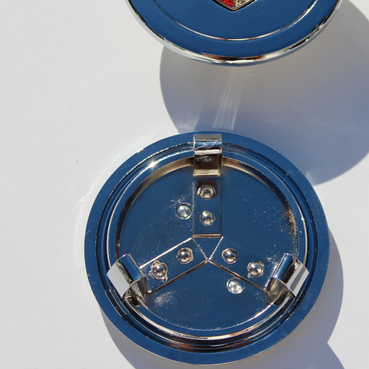 Porsche Early Style 3 Prong Center Cap Set