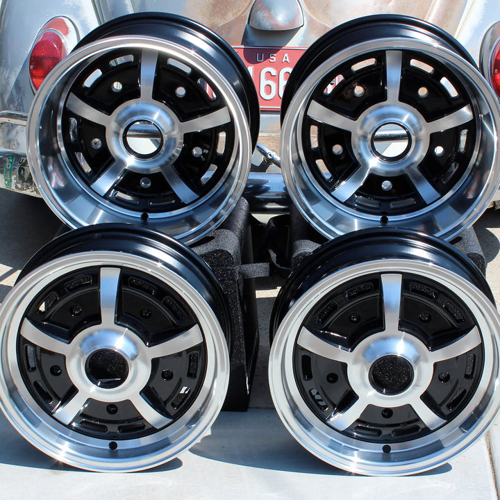 Staggered 5 Lug VW Sprint Star Wheel Set