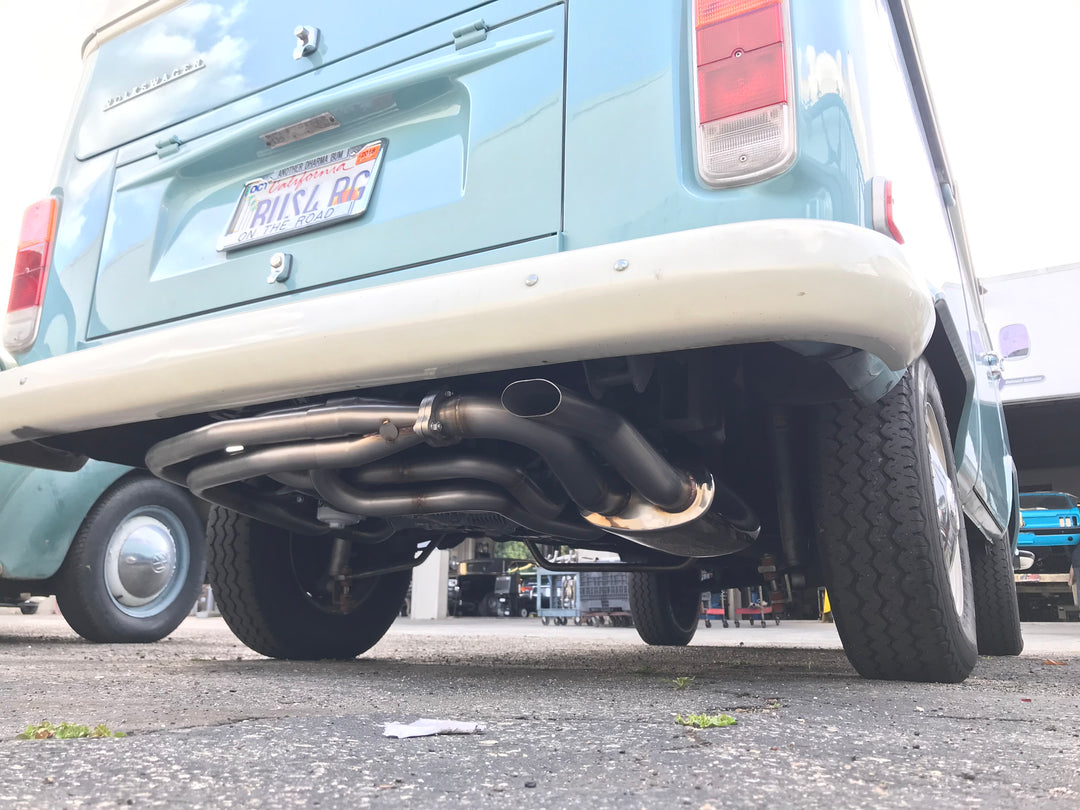 A1 Late Baywindow 72-78 Type 4 motor Sidewinder header and Muffler Kit