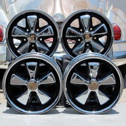 Porsche VW Fuchs Wheels Chrome and Detailed 