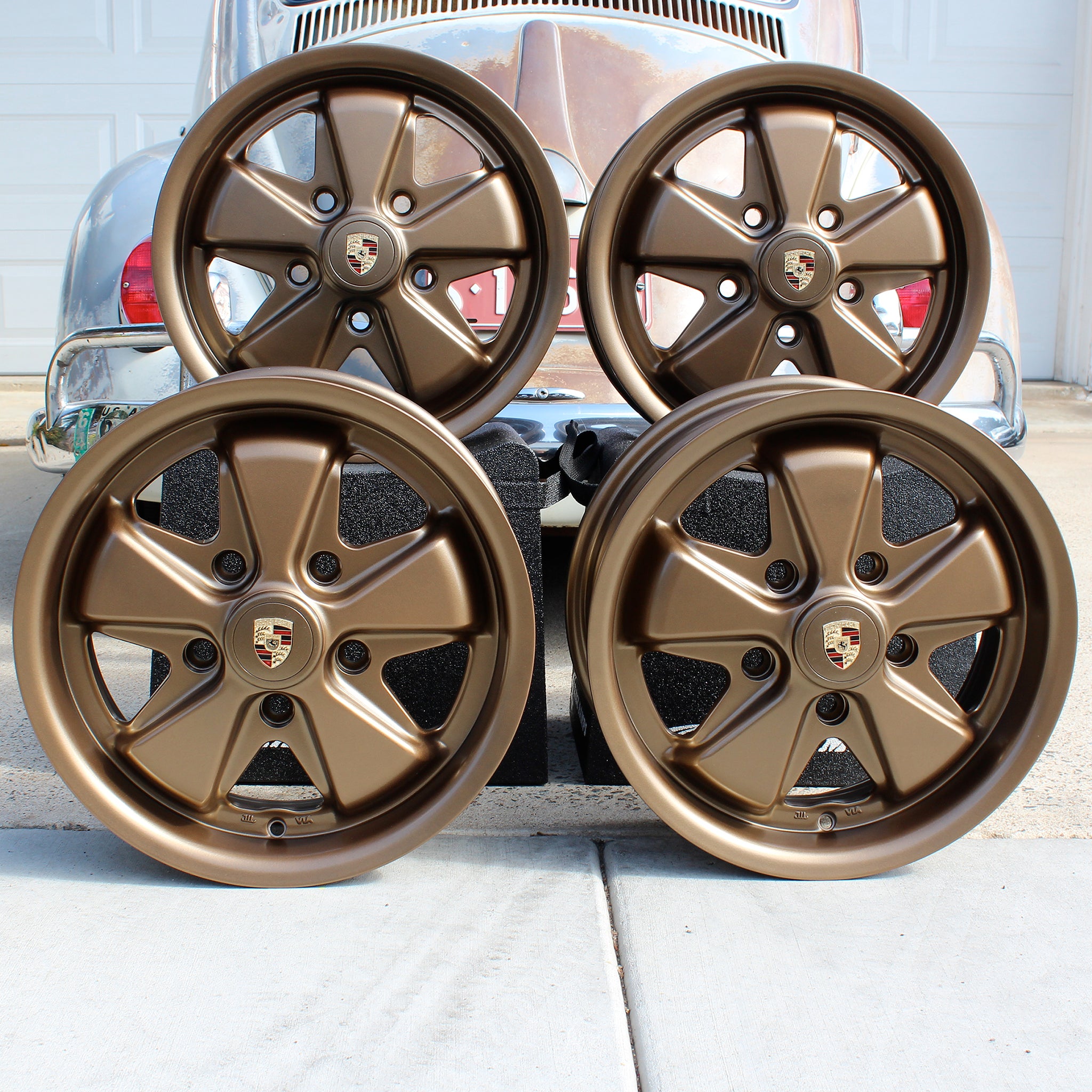 Hiland Bronze Staggered Fuchs VW Wheel set – Aircooled Vintage Works