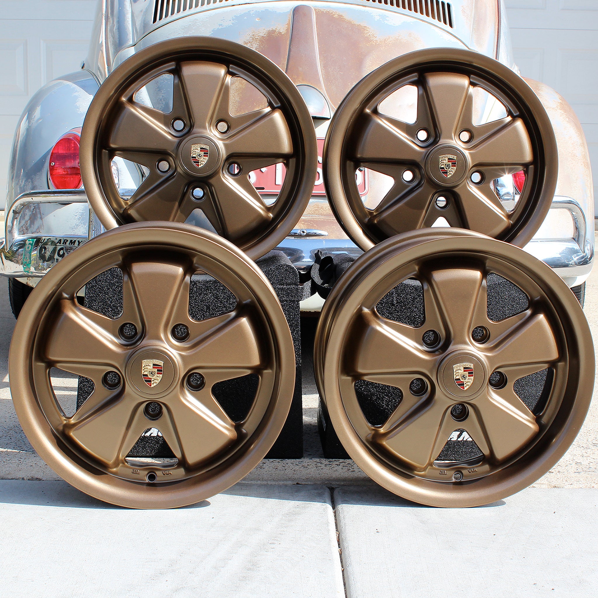 Hiland Bronze Staggered Fuchs VW Wheel set – Aircooled Vintage Works