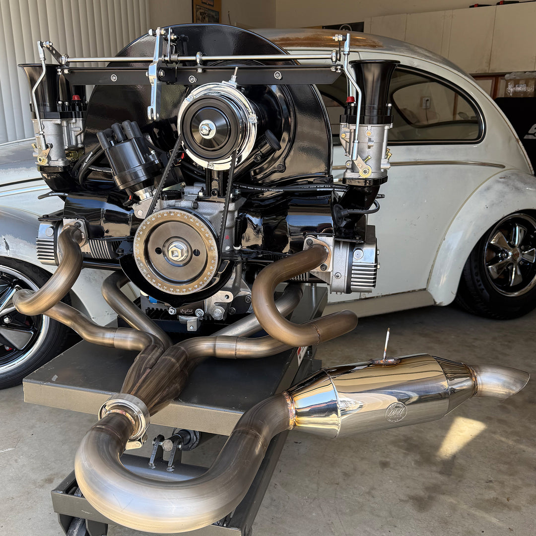 Buggy Header A1 Lowdown Racing Header and Bombshell Muffler – Aircooled Vintage Works