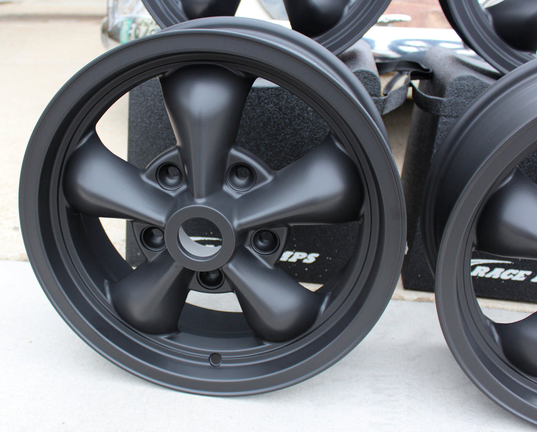 Matte Black Torque Star 2 Staggered VW Wheel Set