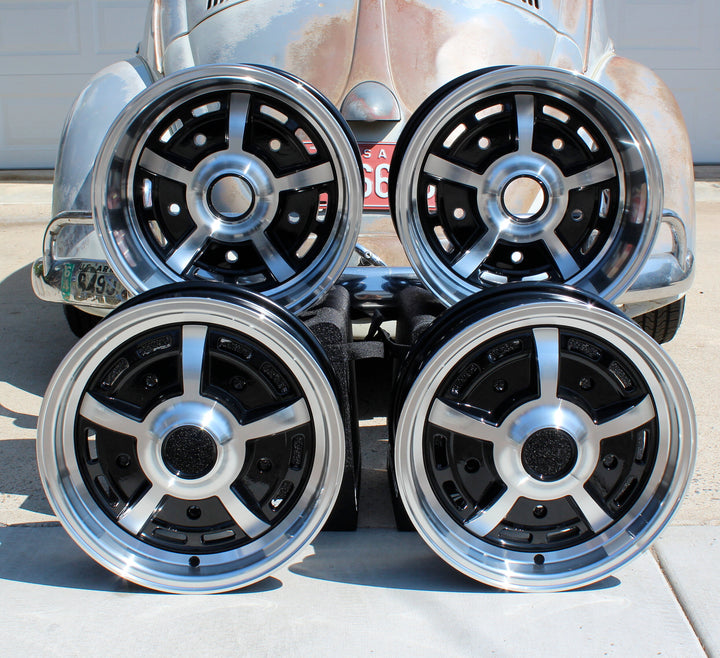 Staggered 5 Lug VW Sprint Star Wheel Set