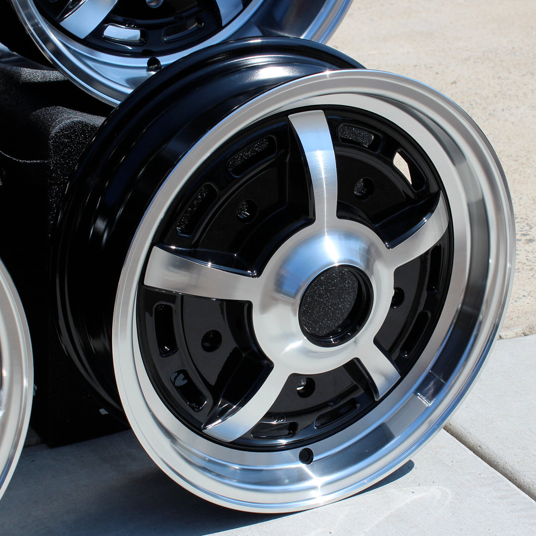 Staggered 5 Lug VW Sprint Star Wheel Set