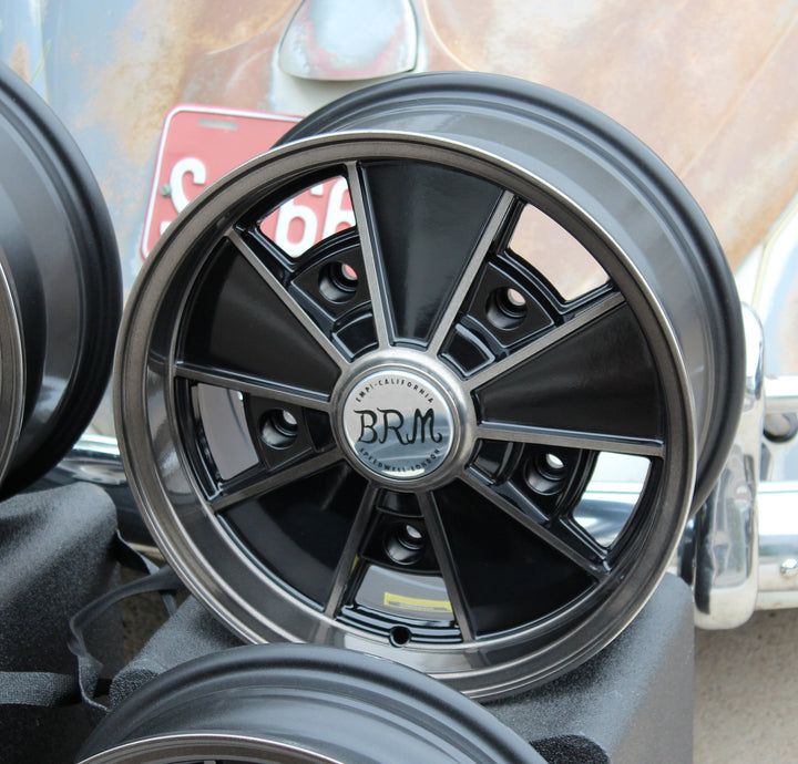 Staggered Magnesium Finish VW BRM Wheel set