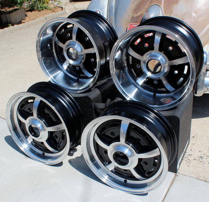 Staggered 5 Lug VW Sprint Star Wheel Set