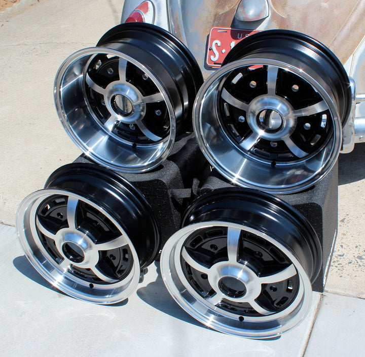 Staggered 5 Lug VW Sprint Star Wheel Set
