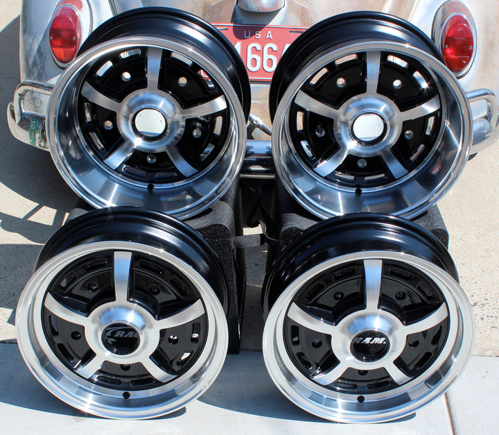 Staggered 5 Lug VW Sprint Star Wheel Set
