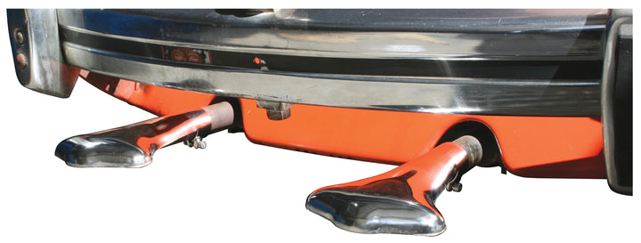 Stainless Steel Clamshell VW Exhaust Tip Covers  - Air Cooled Vintage Works