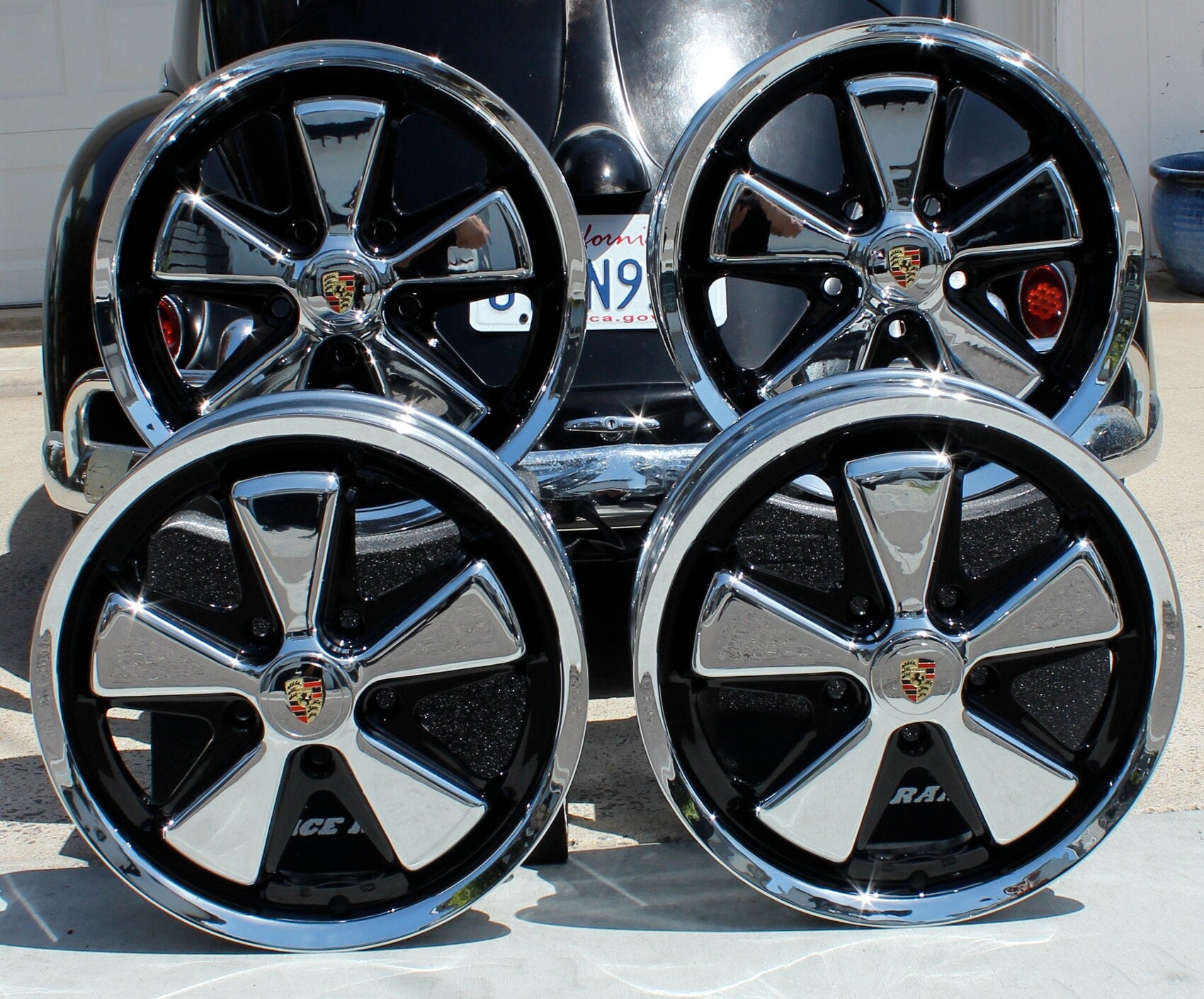 AVW Chrome and Detailed 17x4.5 and 17x6 Fuchs Wheels – Aircooled AVW Chrome and Detailed 17x4.5 and 17x6 Fuchs Wheels – Aircooled