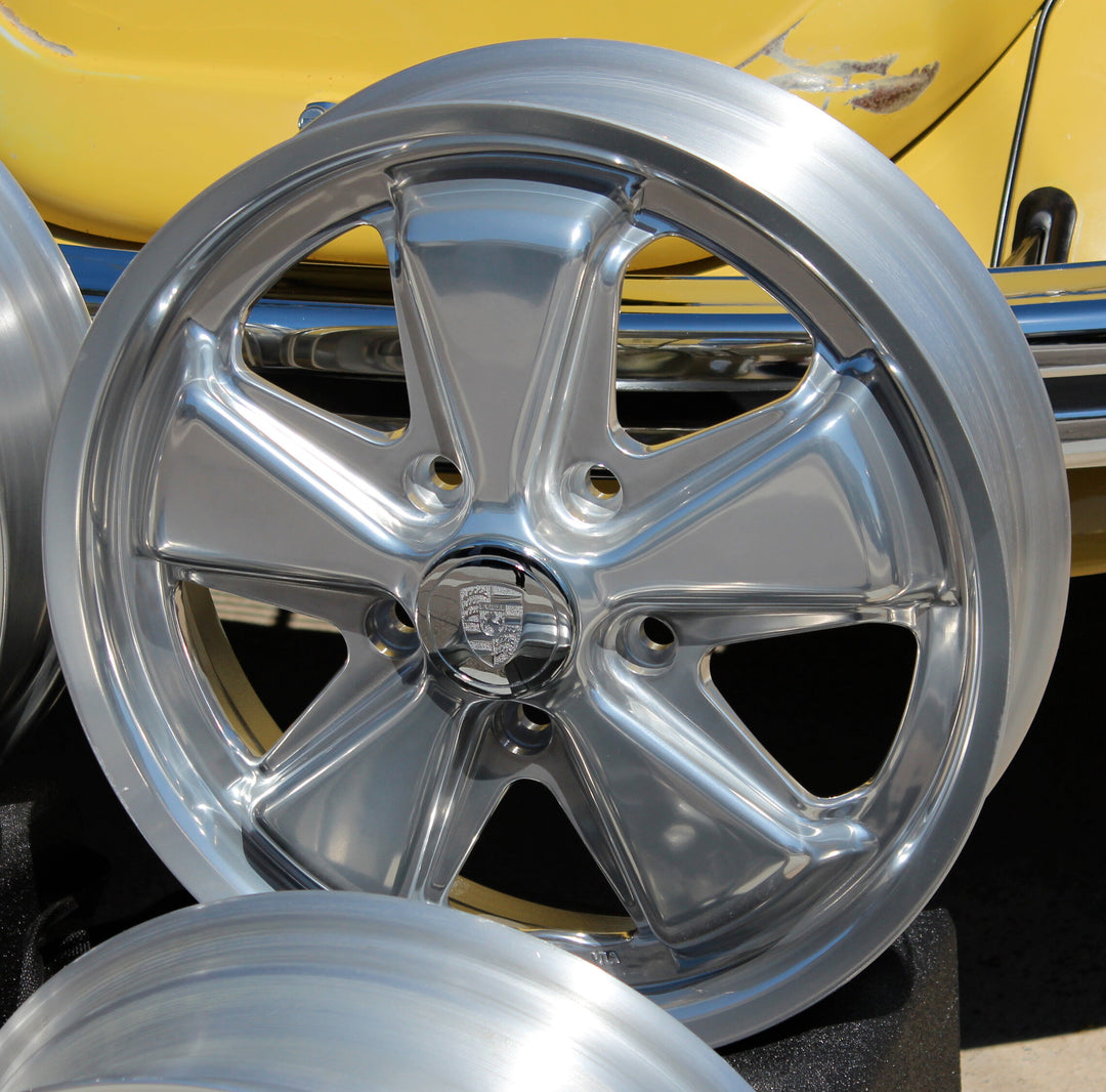 Empi 17x4.5 and 17x6  Inch Fuchs VW Wheel sets