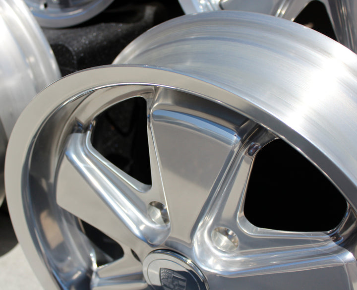 Empi 17x4.5 and 17x6  Inch Fuchs VW Wheel sets