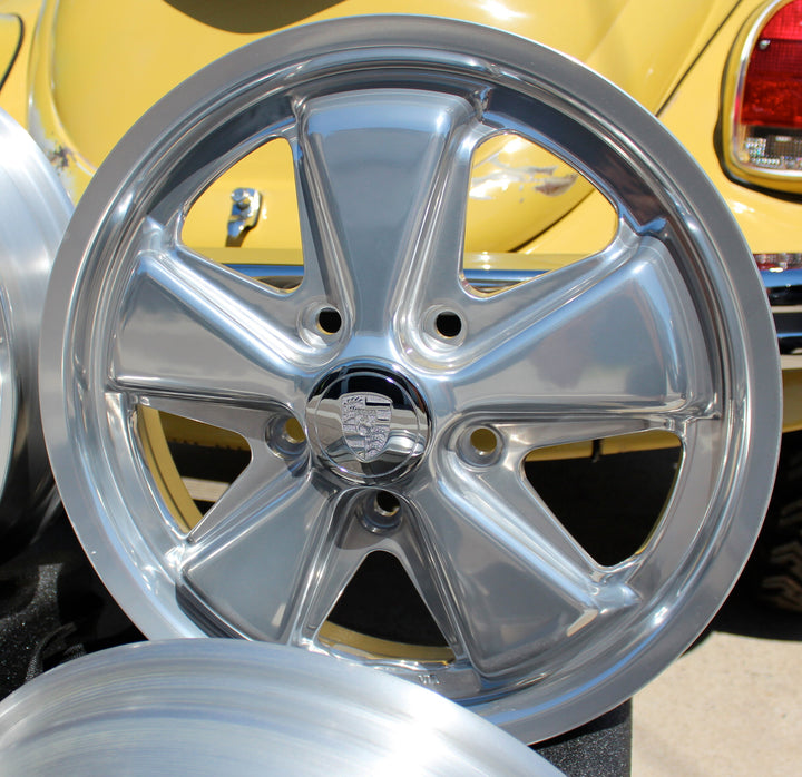 Empi 17x4.5 and 17x6  Inch Fuchs VW Wheel sets