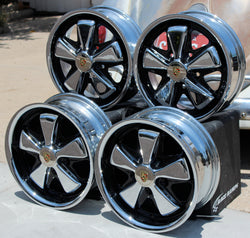 AVW Premium Chrome and Detailed VW Fuchs Wheels