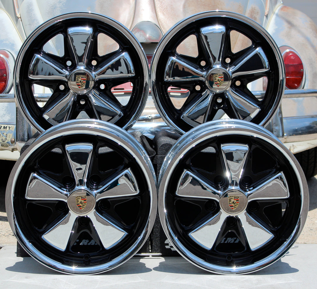 AVW Premium Chrome and Detailed VW Fuchs Wheels
