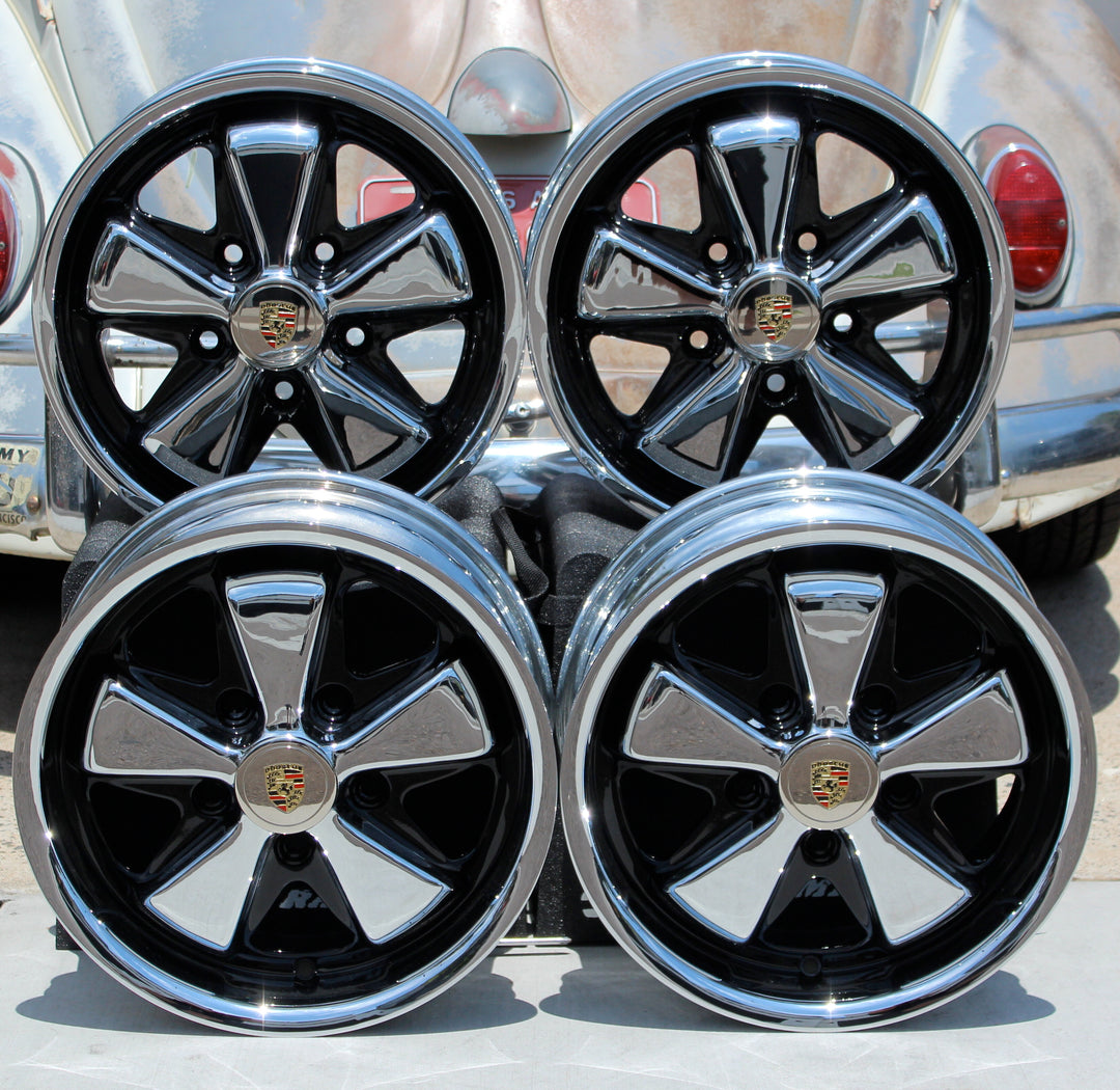 AVW Premium Chrome and Detailed VW Fuchs Wheels