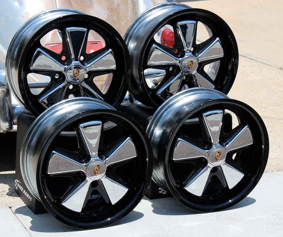 AVW Midnight Black Lip Chrome and Detailed 17 Inch Fuchs Wheels