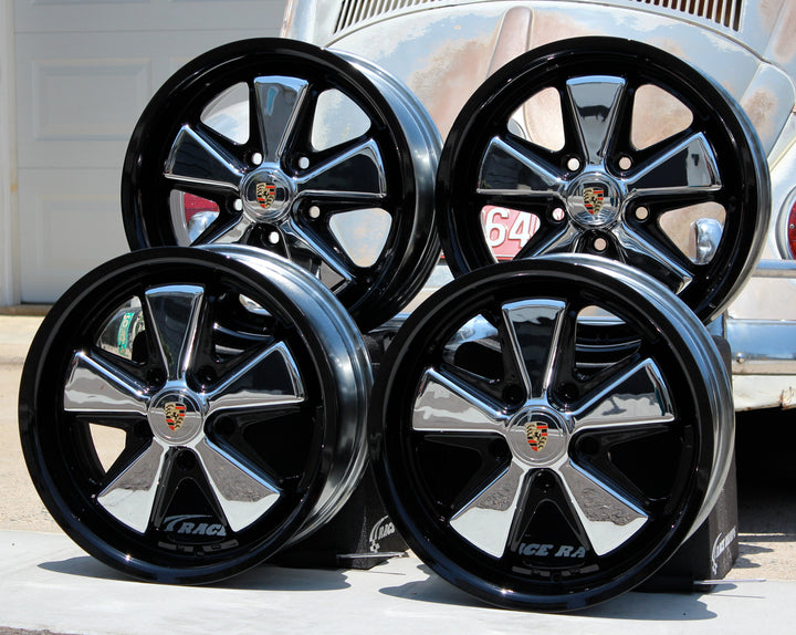AVW Midnight Black Lip Chrome and Detailed 17 Inch Fuchs Wheels