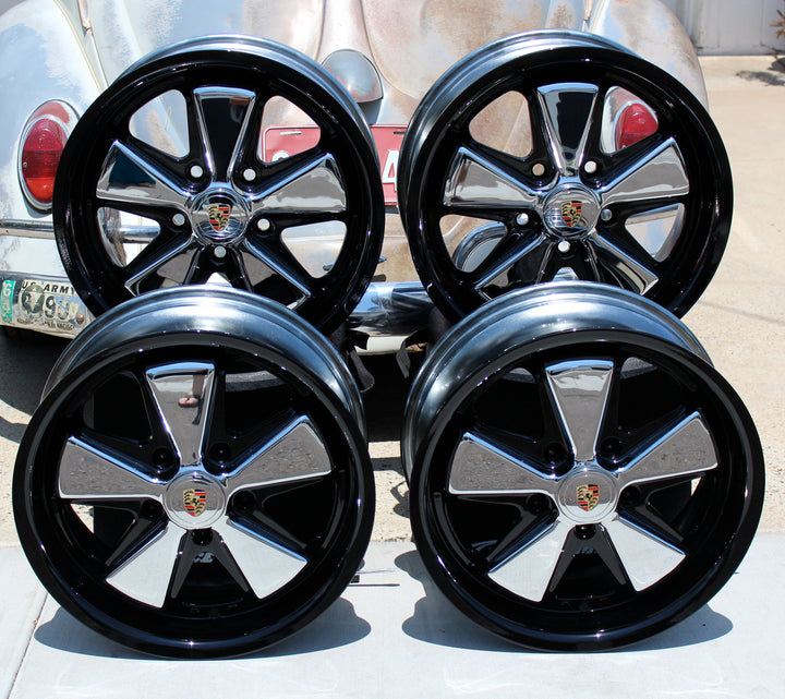 AVW Midnight Black Lip Chrome and Detailed 17 Inch Fuchs Wheels