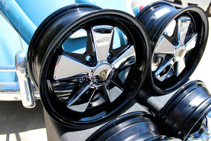 Midnight Gloss Black Fuchs with Chrome Spokes and Detailed Caps