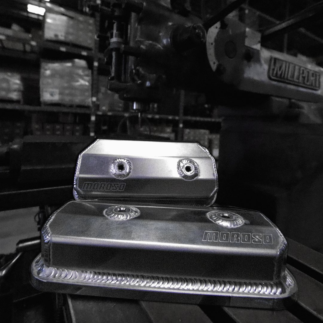 Moroso Sheet Metal VW Valve Cover Set With -8AN Fittings