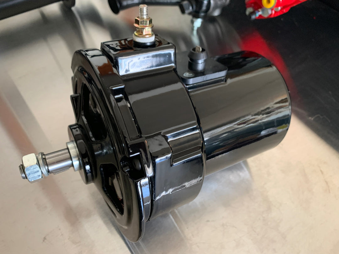 AVW Gloss Black Powdercoated VW 12 Volt Alternator