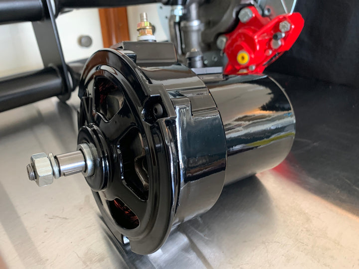 AVW Gloss Black Powdercoated VW 12 Volt Alternator