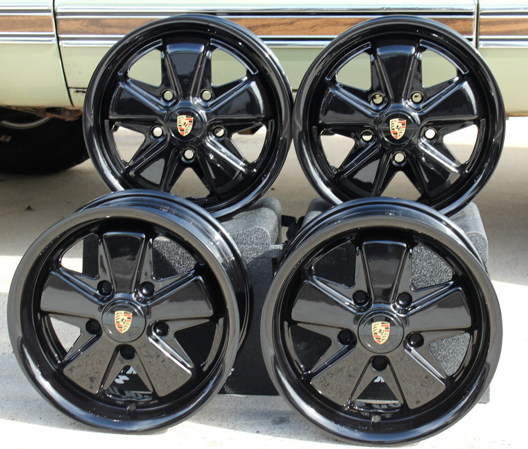 AVW Piano Gloss Black VW Fuchs Wheel Set